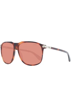 BMW Accessoires, unisex, Bruin, ONE Size, Bruine Aviator Zonnebril Mannen Gespiegeld Oranje