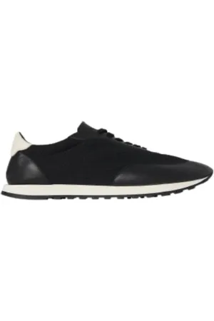 The Row Schoenen, Heren, Zwart, 44 EU, Nylon, Zwarte Nylon Mesh Sneaker