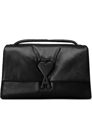Ami Tassen, Dames, Zwart, ONE Size, Leer, Verlangen Schoudertas