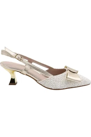 E mia Schoenen, Dames, Geel, 38 EU, Ventana Slingback Sandalen