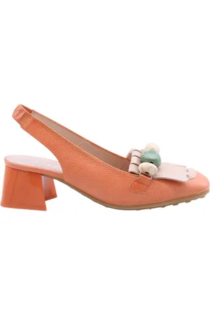 Hispanitas Schoenen, Dames, Oranje, 39 EU, Elegante Slingback Sandalen voor Vrouwen