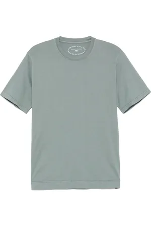 FEDELI Tops, Heren, Groen, L, Katoen, Katoenen T-shirt Made in Italy
