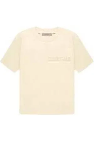 FEAR OF GOD Tops, Heren, , M, Eierschaal T-shirt Ss 22 Collectie