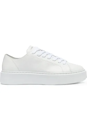 Crime london Schoenen, Heren, Wit, 41 EU, Leer, Witte Leren Sneakers Hoge Kwaliteit