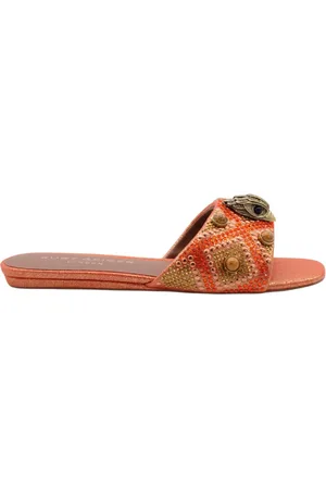 Kurt Geiger Schoenen, Dames, Oranje, 37 EU, Danza Muil Schoenen