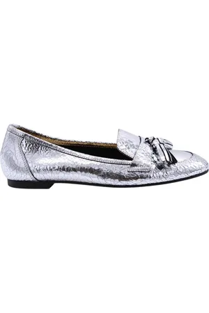 CTWLK. Schoenen, Dames, Grijs, 40 EU, Klassieke Leren Mocassinschoenen