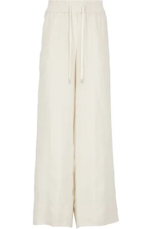 PESERICO SIGN Broeken, Dames, , 2Xs, Linnen, Ivory Linen Palazzo Broeken