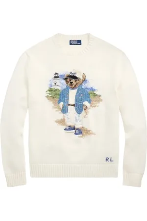 Ralph Lauren Truien, Heren, , S, Katoen, Intarsia Katoenen Polo Bear Sweater