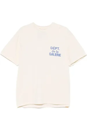 GALLERY DEPT. Tops, Heren, , L, Amandel Logo Print Crew Neck
