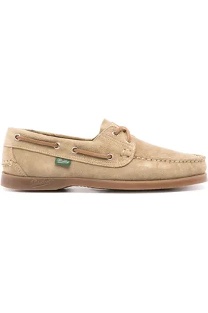 Paraboot Schoenen, Heren, Bruin, 41 1/2 EU, Leer, Suede Blake Stitched Marine Loafers