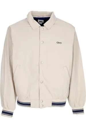 Obey Jassen, Heren, , M, Katoen, Rose Blouson Jack met Kraag