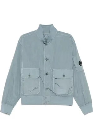 C.P. Company Jassen, Heren, Blauw, S, Chrome-R Button Jas