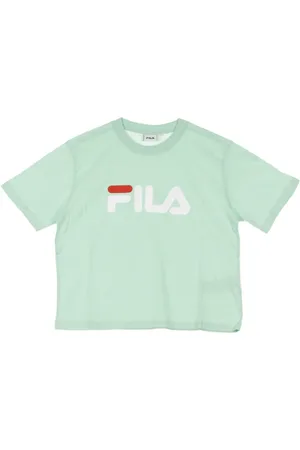 Fila Tops, Dames, Groen, L, Mist Cropped Tee voor vrouwen