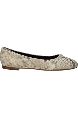 Chloé Schoenen, Dames, , 37 EU, Leer, Python Ballerina Flat Slip-on Leer