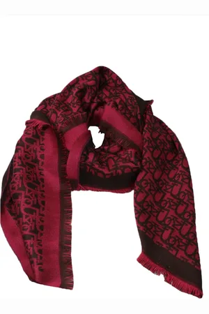 Pinko Accessoires, Dames, Veelkleurig, ONE Size, Wol, Rafelige Logo Wollen Sjaal