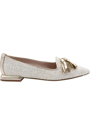E mia Schoenen, Dames, Geel, 39 EU, Klassieke Leren Mocassin Schoenen