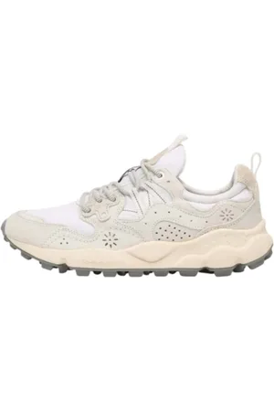 Flower Mountain Schoenen, Heren, Wit, 45 EU, Suède, Multicolor Suède Sneakers