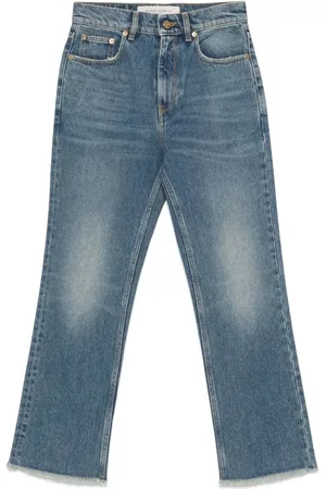 Golden Goose Jeans, Dames, Blauw, W27, Blauwe Cropped Dames Jeans