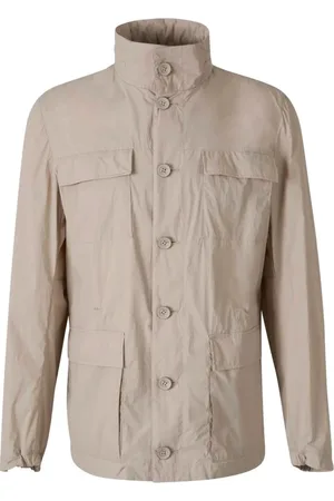 HERNO Jassen, Heren, , L, Steen Field Jacket Lichtgewicht Premium