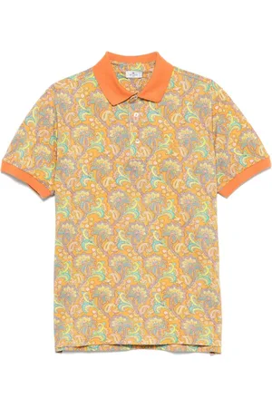 Etro Tops, Heren, Veelkleurig, S, Katoen, Polo Roma Shirt