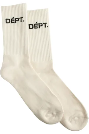 GALLERY DEPT. Ondergoed, Heren, Wit, ONE Size, Witte Geribbelde Enkelsokken
