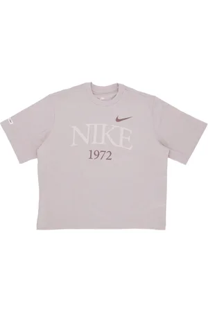 Nike Tops, Dames, Paars, S, Katoen, Klassieke Boxy Tee Violet Dames T-shirt