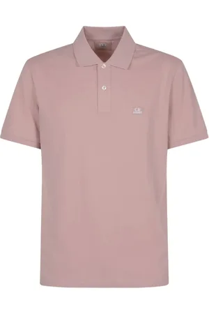 C.P. Company Tops, Heren, Roze, 2Xl, Katoen, Logo Polo Shirt