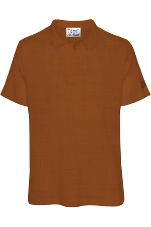 MC2 SAINT BARTH Tops, Heren, Bruin, S, Stijlvolle T-shirts en Polos Collectie