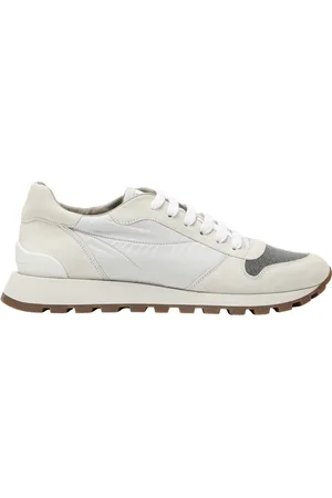 Brunello Cucinelli Schoenen, Dames, Wit, 36 EU, Lage Sneaker in Klassieke Stijl