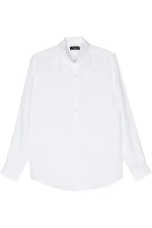 THEORY Overhemden, Heren, Wit, M, Casual Irving Overhemd