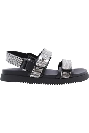 Steve Madden Schoenen, Dames, Zwart, 39 EU, Stijlvolle Sandaal met Deneb Ontwerp