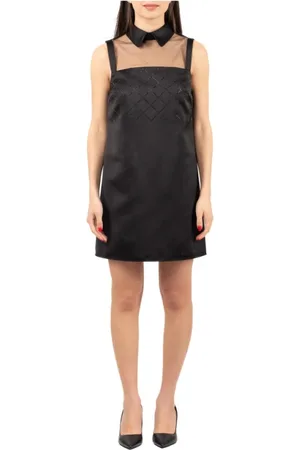 Elisabetta Franchi Kleedjes, Dames, Zwart, L, Elegante Jurk