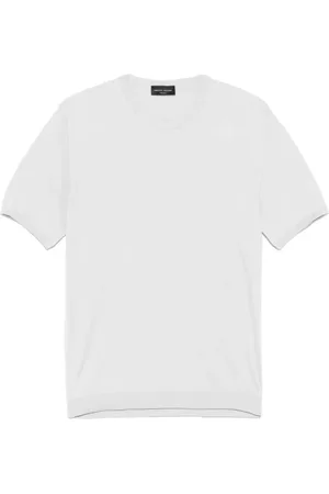 Roberto Collina Tops, Heren, Wit, M, Witte Crew Neck Pullover Sweater