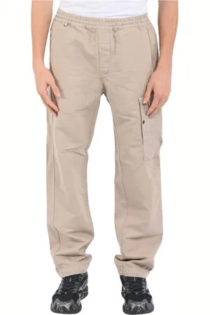 C.P. Company Broeken, Heren, , XL, Linnen, Cargo Linnenbroek met elastische taille