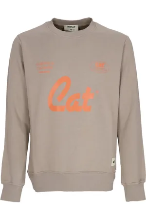 Caterpillar Sweatshirts & Hoodies, Heren, Grijs, M, Katoen, Lichtgewicht Crewneck Sweatshirt Chateau Grey