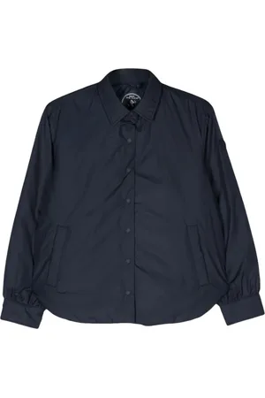 save the duck Jassen, Heren, Blauw, L, Polyester, Elka Puffer Shirt Jas