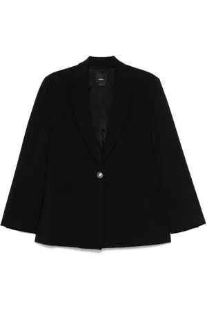 Pinko Jassen, Dames, Zwart, XS, Zwarte Jassen voor Vrouwen
