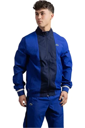 Lacoste Jassen, Heren, Veelkleurig, XS, Polyester, Medvedev Tennis Trainingspak Blauw Heren