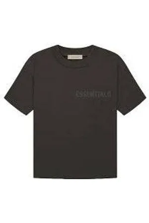 FEAR OF GOD Tops, Heren, Zwart, XS, Essentials Off T-Shirt Ss 22