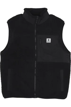 Element Jassen, Heren, Zwart, XL, Polyester, Sherpa Flint Mouwloos Vest