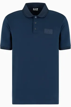 EA7 Tops, Heren, Blauw, M, Stijlvolle T-shirts en Polos
