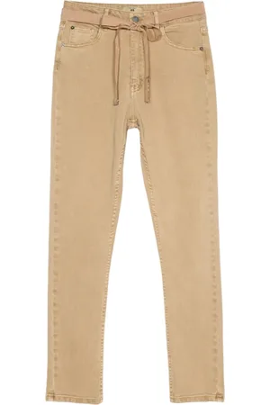 Twin-Set Jeans, Dames, , XS, Katoen, Katoenen broek met zakken en rits