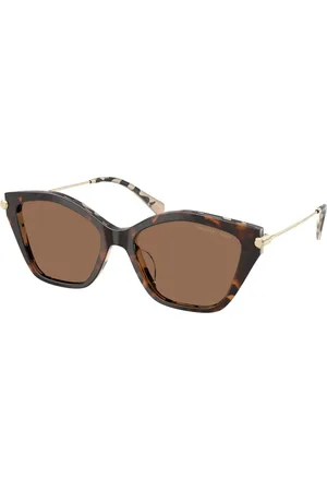 Michael Kors Accessoires, Dames, Bruin, 54 MM, Stijlvolle zonnebril Catskills 395173