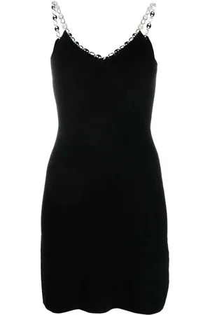Paco rabanne Kleedjes, Dames, Zwart, L, Wol, Short Kleedjes