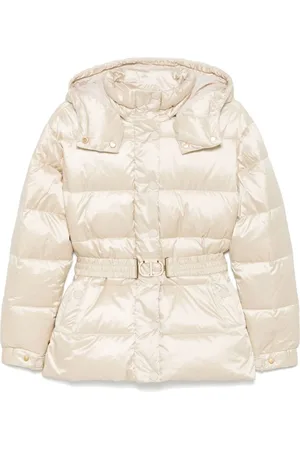 Twin-Set Jassen, Dames, Wit, S, Nylon, Elegante Witte Puffer Donsjas
