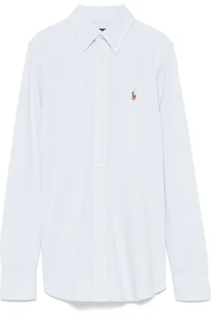 Ralph Lauren Blouses & Shirts, Dames, Blauw, XS, Katoen, Blauwe Casual Lange Mouwen Shirt