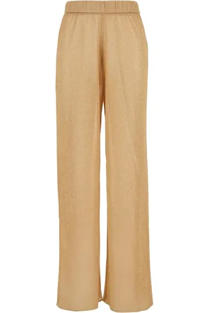 Oseree Broeken, Dames, Bruin, S, Tech Fabric Elastic Waist Pants Grey