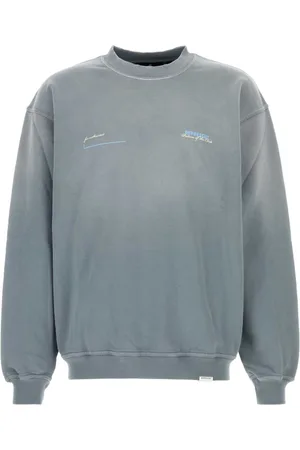 Represent Sweatshirts & Hoodies, Heren, Blauw, L, Katoen, Poederblauwe Katoenen Sweatshirt