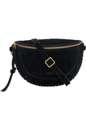 Isabel Marant Tassen, Dames, Blauw, ONE Size, Leer, Stijlvolle Fannypack met Metalen Ringen
