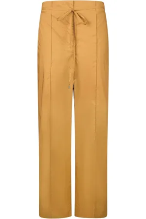 Liu Jo Broeken, Dames, Bruin, L, Katoen, Broek met riem voor dames
